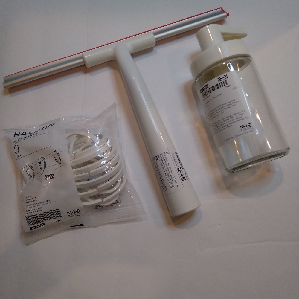 Ikea Lilnaggen Shower Squeegee Hassjon Curtain Rings